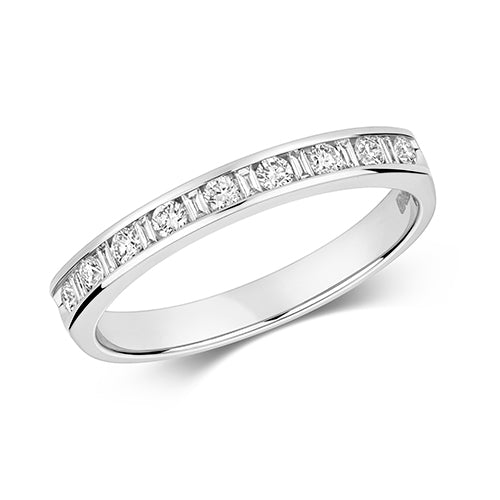 Diamond Half Eternity Ring RD185W