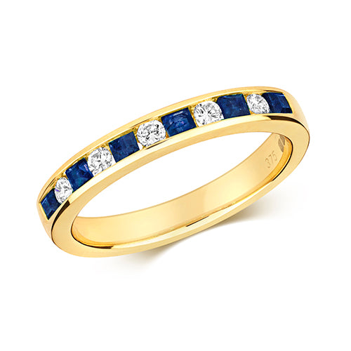 Diamond RD/PC Eternity with Sapphires RD406S